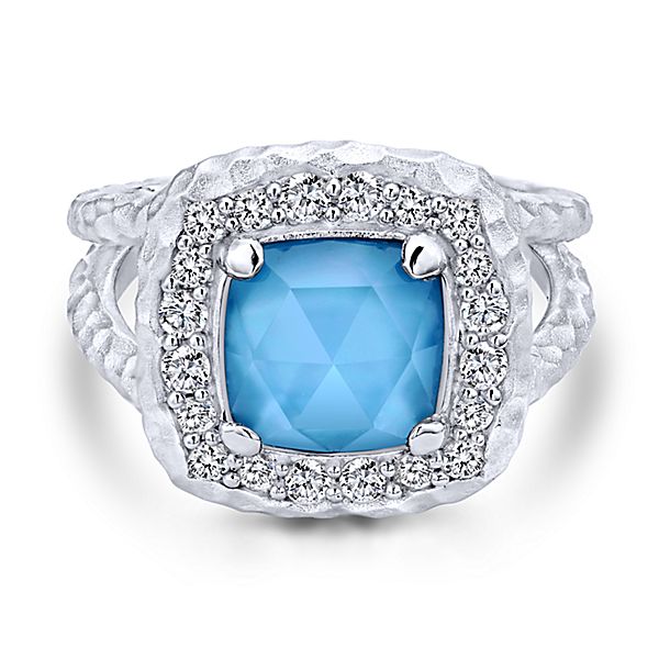 Sterling Silver Square Turquoise Ring – Jem Jewelers